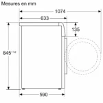 Lave-linge frontal Bosch Série 6 9 kg 1400 tr/min, classe énergie A – Image 12