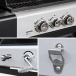 Barbecue Marsac 2 en 1 gaz et charbon avec plancha et housse – Image 6