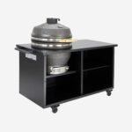 Barbecue kamado au charbon Yaku avec desserte, fumoir et céramique Ø54,5 cm