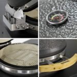Barbecue kamado au charbon Yaku avec desserte, fumoir et céramique Ø54,5 cm – Image 4