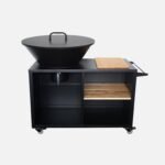 Brasero barbecue plancha Stromboli Ø80 cm avec couvercle et ustensiles – Image 4