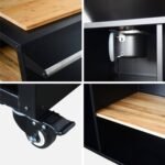 Brasero barbecue plancha Stromboli Ø80 cm avec couvercle et ustensiles – Image 7