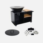 Brasero barbecue plancha Stromboli Ø80 cm avec couvercle et ustensiles