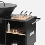 Brasero barbecue plancha Stromboli Ø80 cm avec couvercle et ustensiles – Image 3