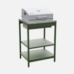 Cuisine extérieure Naxos 3 modules en acier inoxydable avec barbecue charbon vert – Image 7