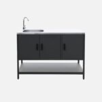 Cuisine extérieure Naxos 2 modules avec barbecue gaz 3 brûleurs et évier – Image 4