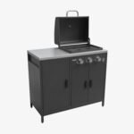 Cuisine extérieure Naxos 2 modules avec barbecue gaz 3 brûleurs et évier – Image 7